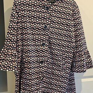 Chic Geometric Patterned Coat